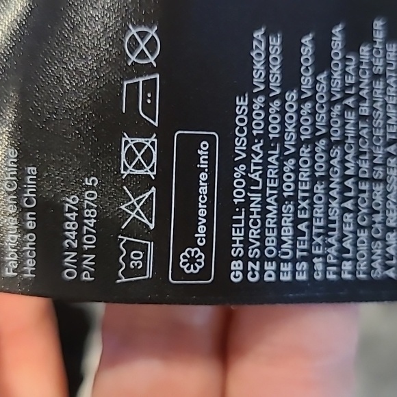 NWT H&M Smocked Black Dress Sz. M - Picture 11 of 12